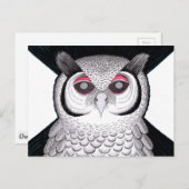 Postkarten Eule (Vorne/Hinten)