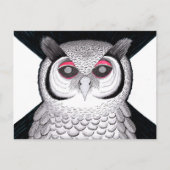 Postkarten Eule (Vorderseite)