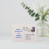 Postkarten-Faksimile Visitenkarte (Stehend Vorderseite)