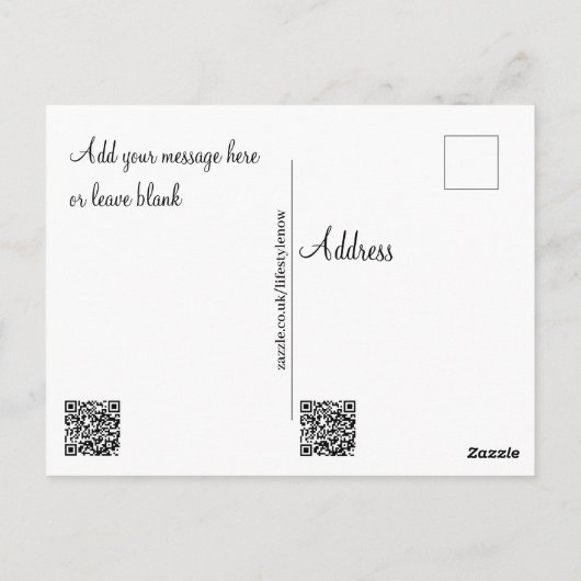 Postkarten - Familie der Zebra (Rückseite)