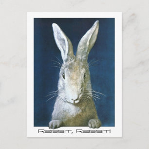 Postkarten-Familien-Erinnerung-Glücksspruch Hase, Postkarte