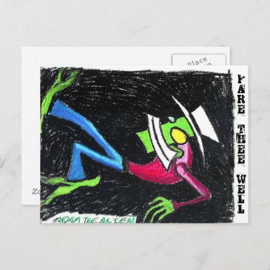 Postkarten "Fare the Well" (Vorne/Hinten)