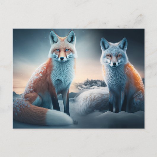 Postkarten Fox (Vorderseite)