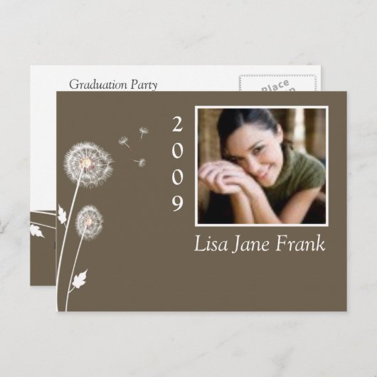 Postkarten für Abschlüsse, Lüster (Vorne/Hinten)