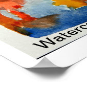 Postkarten für Aquarellfarben anzeigen Poster (Ecke)
