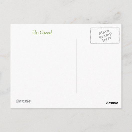 Postkarten für Bäume gerettet, Satire (Rückseite)