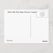 Postkarten für benutzerdefinierte Mabry-Mühle (Rückseite)