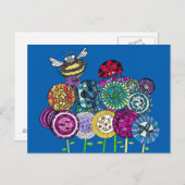 Postkarten für Bugs und Fleurs (Vorne/Hinten)