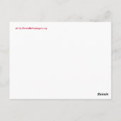 Postkarten für Community Hearts Farbe (Rückseite)