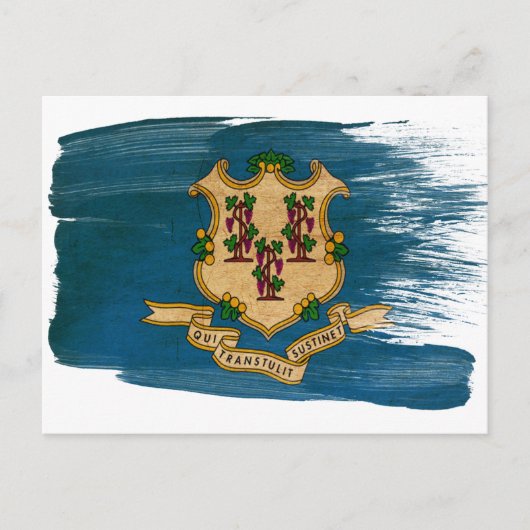 Postkarten für Connecticut-Flag (Vorderseite)