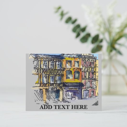 Postkarten für das französische Quartal (Stehend Vorderseite)