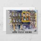 Postkarten für das französische Quartal (Vorne/Hinten)