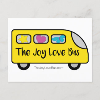 Postkarten für das Joy Liebe Bus-Logo