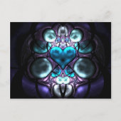 Postkarten für das verzauberte Herz-Fraktal (Vorderseite)