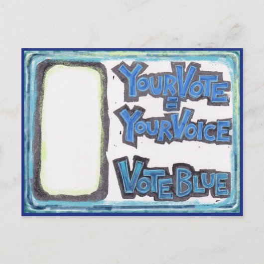 Postkarten für Demokraten - Ihre Stimme = Ihre Sti (Vorderseite)