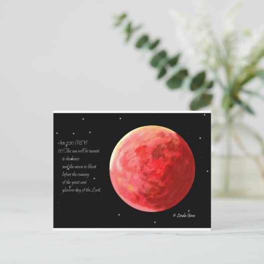 Postkarten für den Blutmond (Stehend Vorderseite)