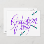 Postkarten für die Graduationspartei (Vorne/Hinten)