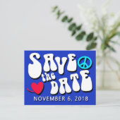 Postkarten für die Wähler SAVE THE DATE am 6. Nove (Stehend Vorderseite)