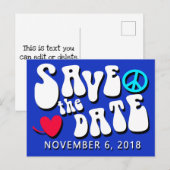 Postkarten für die Wähler SAVE THE DATE am 6. Nove (Vorne/Hinten)