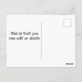 Postkarten für die Wähler SAVE THE DATE am 6. Nove (Rückseite)