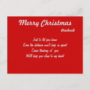 Postkarten für Ehemänner über weite Entfernungen