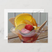 Postkarten für Eiscreme Sundae (Vorne/Hinten)