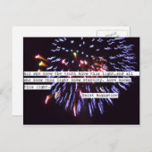 Postkarten für Feuerwerkskörper (Vorne/Hinten)