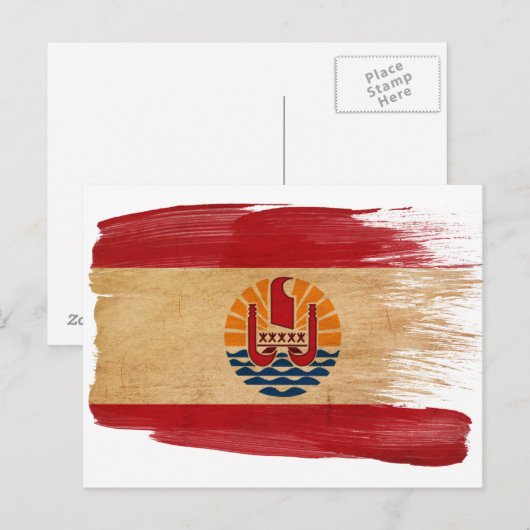 Postkarten für Französisch-Polynesien (Vorne/Hinten)