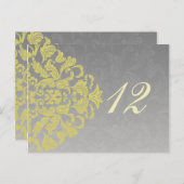 Postkarten für "gelbgraue" Tischnummern (Vorne/Hinten)