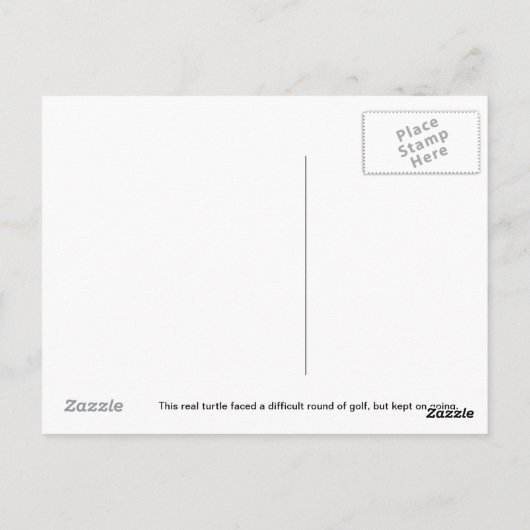 Postkarten für Golfspieler (Rückseite)