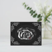 Postkarten für Gothic Vampire Black Rose (Stehend Vorderseite)