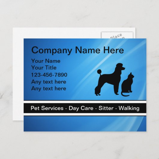 Postkarten für Hauspflege (Vorne/Hinten)