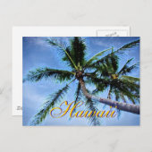 Postkarten für hawaiianische Palmen (Vorne/Hinten)