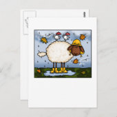 Postkarten für Herbst (Vorne/Hinten)