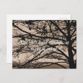 Postkarten für inspirierende Zitate (Vorne/Hinten)