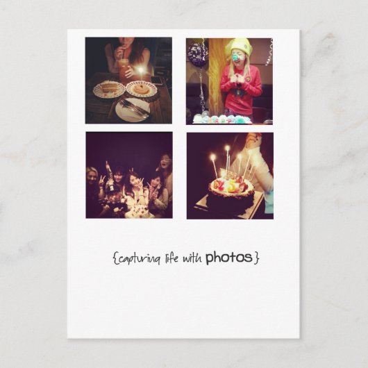 Postkarten für instagramm Foto (Vorderseite)