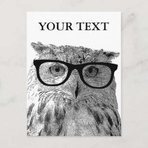 Postkarten für lustige Tiere Foto mit Brille