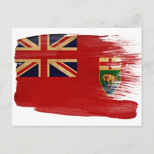 Postkarten für Manitoba-Flag (Vorderseite)
