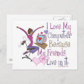 Postkarten für Online-Freunde (Vorne/Hinten)