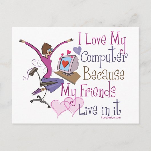 Postkarten für Online-Freunde (Vorderseite)