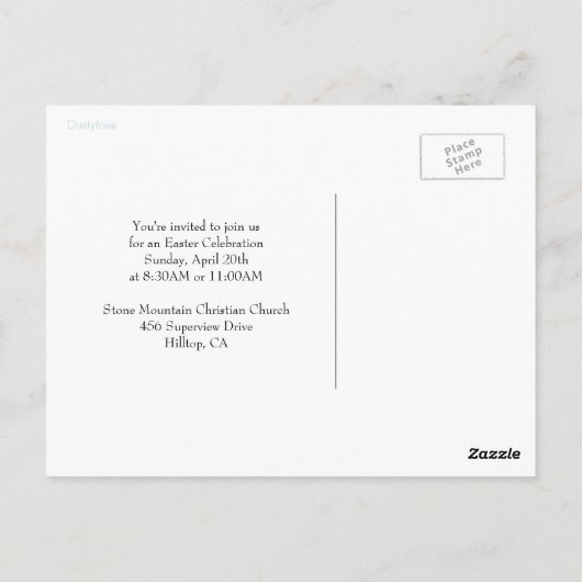 Postkarten für Ostern (Rückseite)