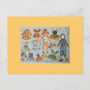 Postkarten für Papierpuppen