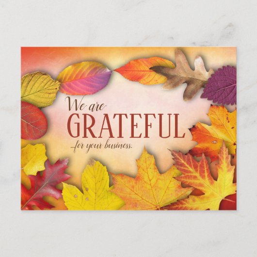 Postkarten für personalisierte Erntedank (Vorderseite)