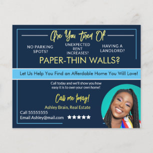 Postkarten für reales Anwesen Flyer