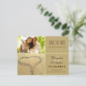 Postkarten für Save the Date Foto (Stehend Vorderseite)