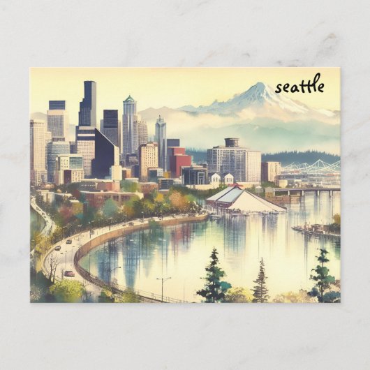 Postkarten für Seattle verschoben (Vorderseite)