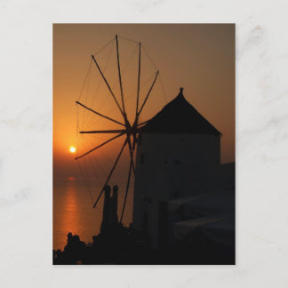 Postkarten für Sonnenuntergänge von Santorini