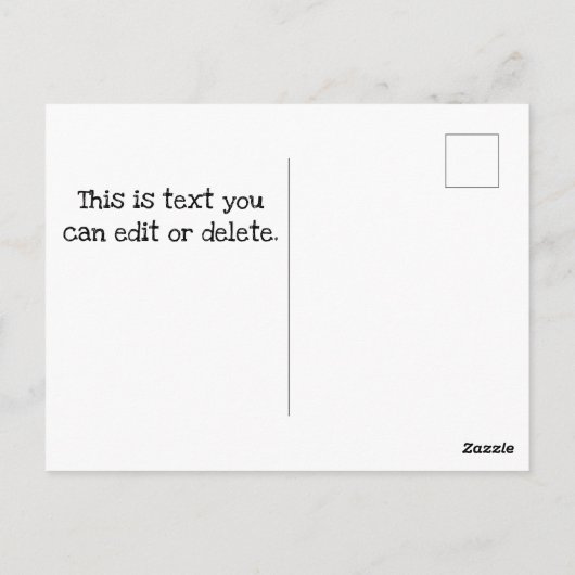 Postkarten für UNCLE SAM am 6. November (Rückseite)