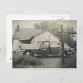Postkarten für Vintage-Autos der 50er Jahre (Vorne/Hinten)