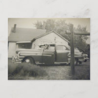 Postkarten für Vintage-Autos der 50er Jahre